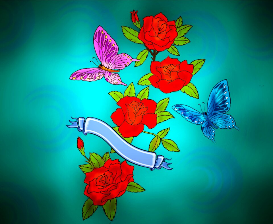 Flowers rose bloom love