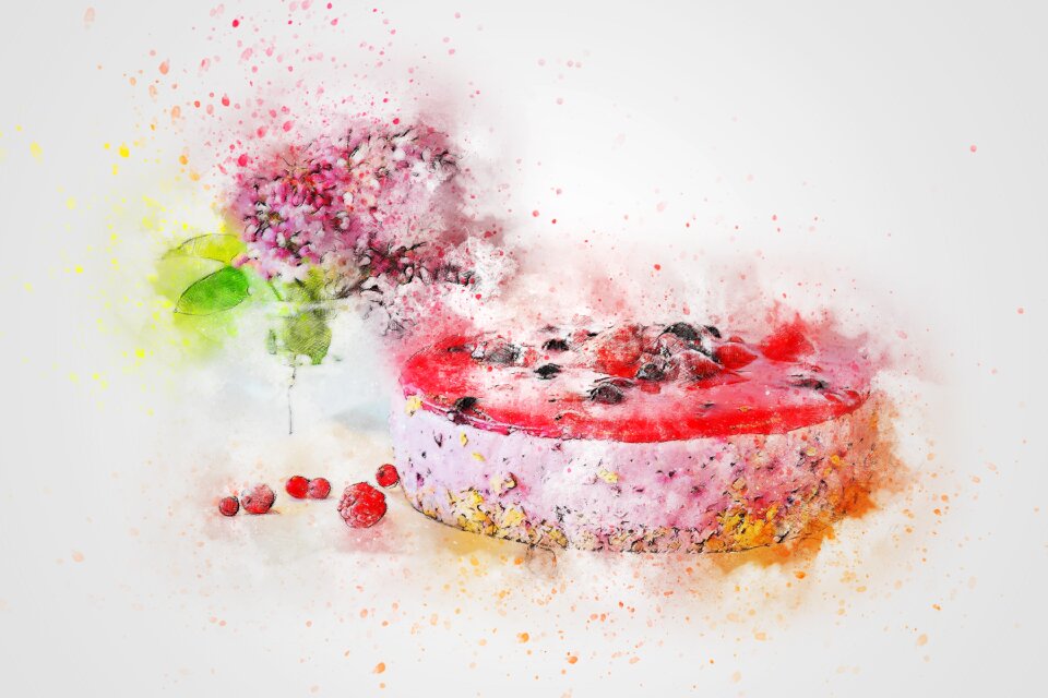 Pastry art abstract