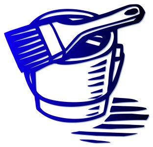 Bucket blue Free illustrations