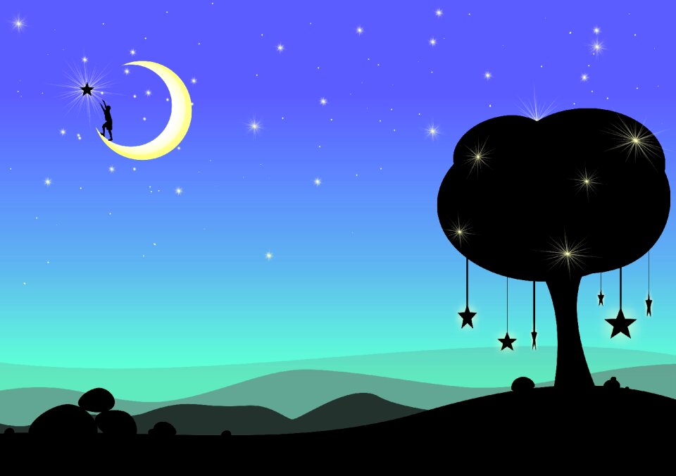 Surreal night dark