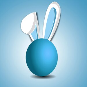 Spring egg easter bunny