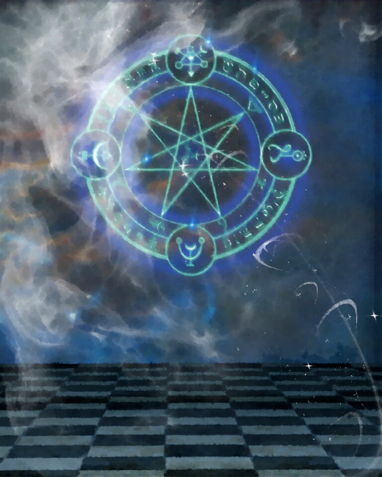 Magical fantasy magician
