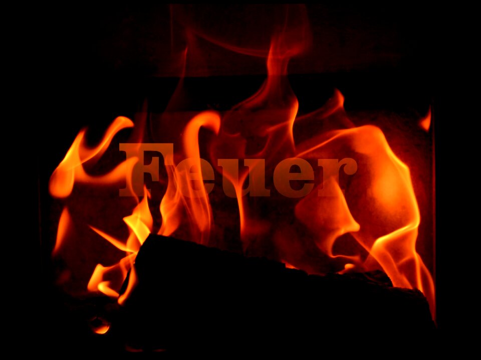 Hot oven wood fire