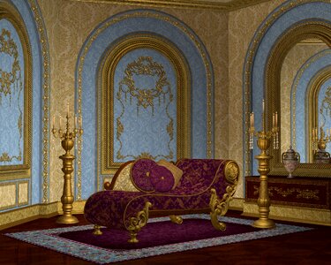 Luxury ornate seating