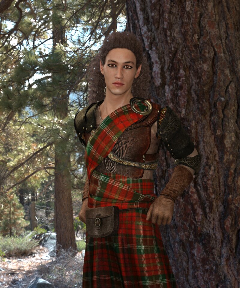 Scotland highlander shaved