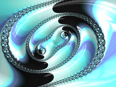 Fractal structure computer art