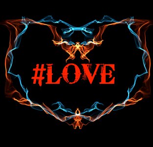 Heart abstract red