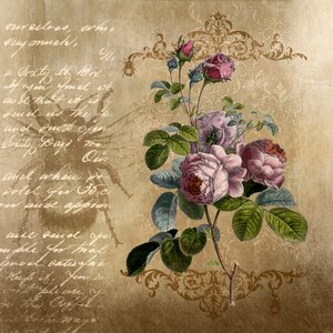 Texture scrapbook flowers