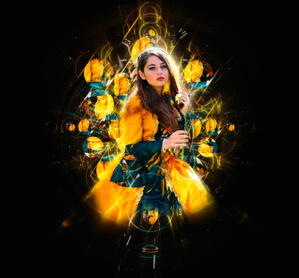 Abstract glamour flourish