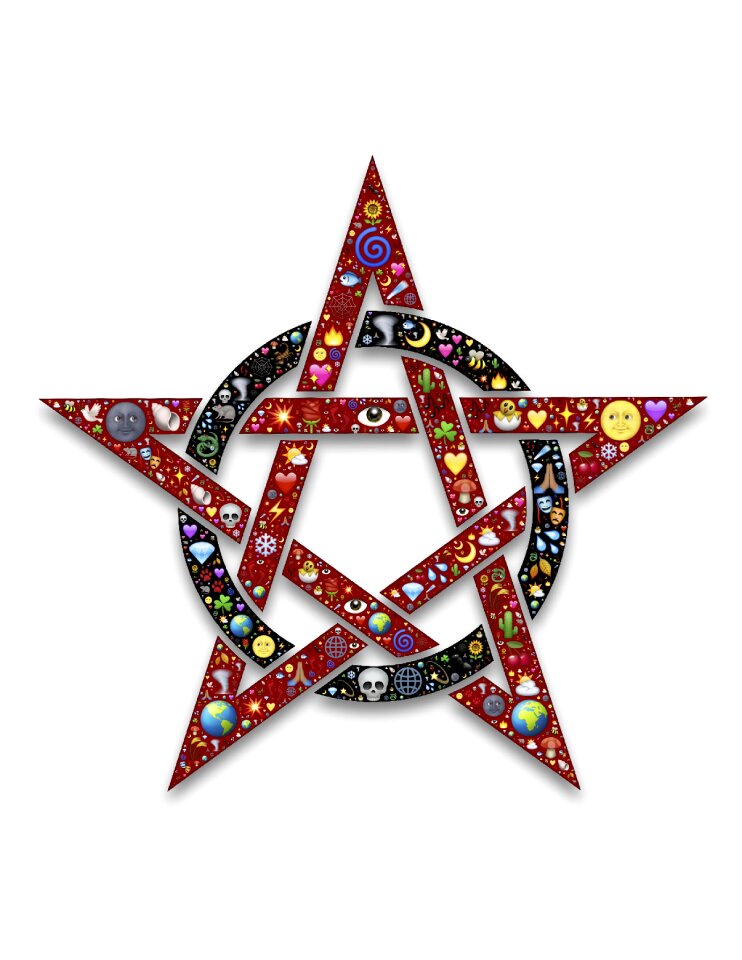 Circle symbol pentagram