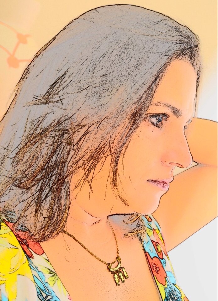 Woman profile Free illustrations