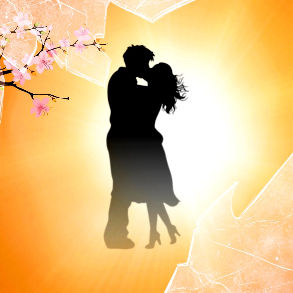 Kissing in love love
