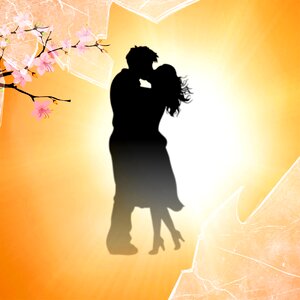 Kissing in love love