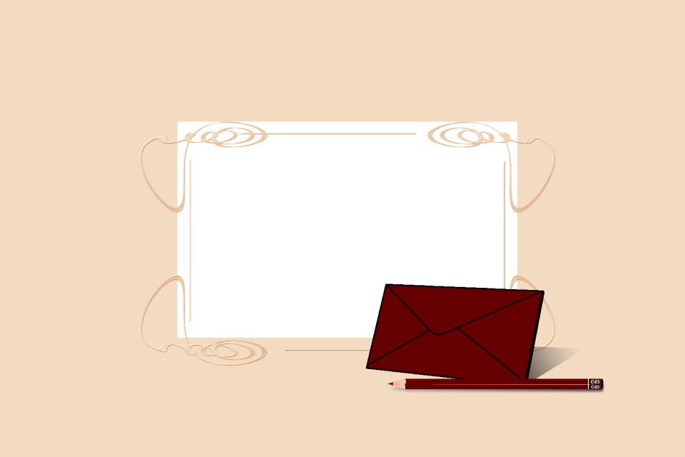 Pencil edge frame