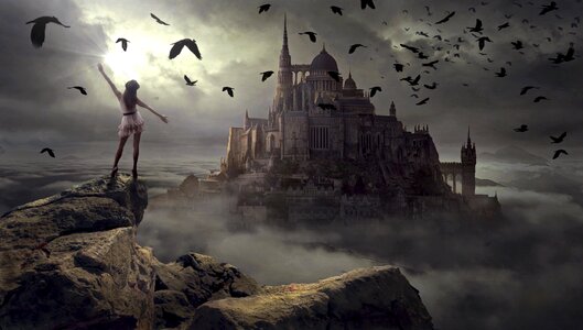 Mysterious mystical landscape