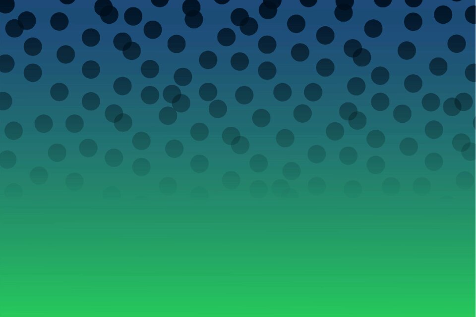 Circles green blue