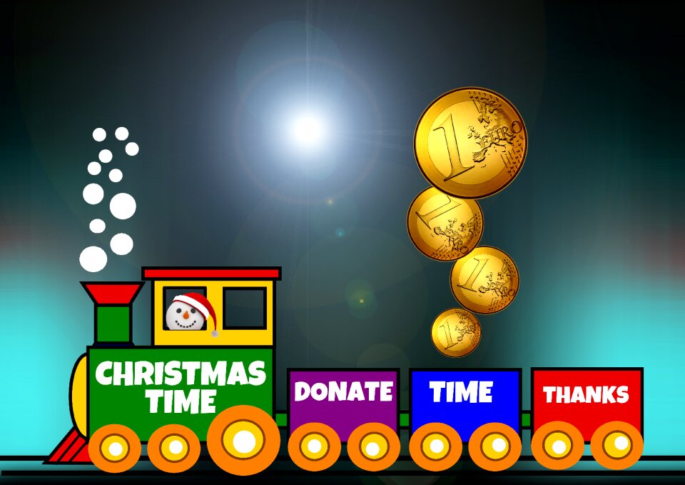 Donation euro colorful