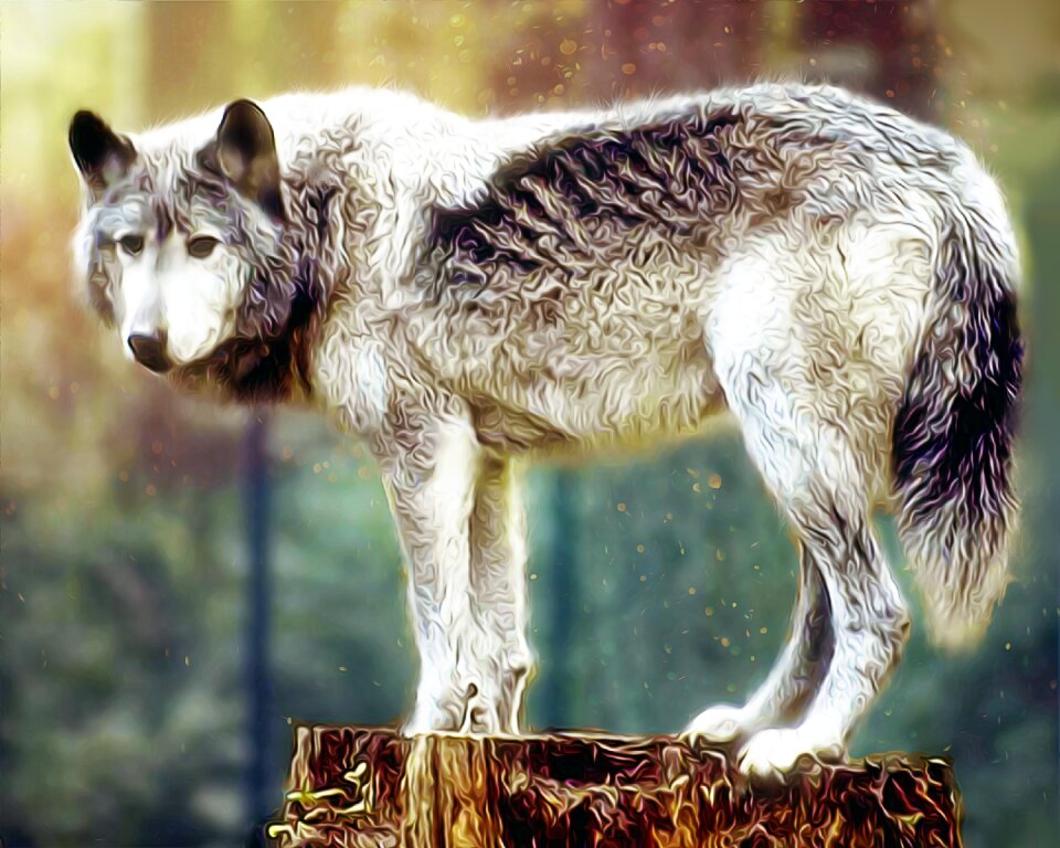 Wild nature painting