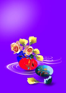 Egg colorful floristry