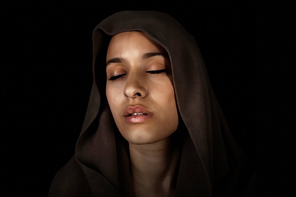 Young portrait model