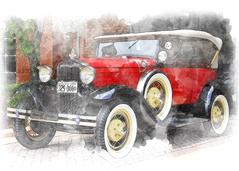 Antique car show vintage