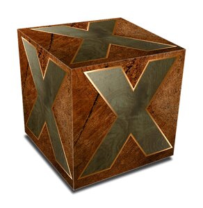 Block 3d brown letter