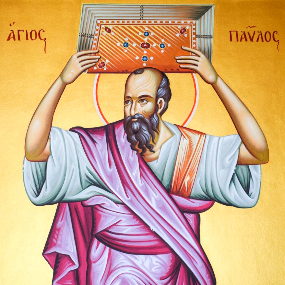 Painting byzantine style religion