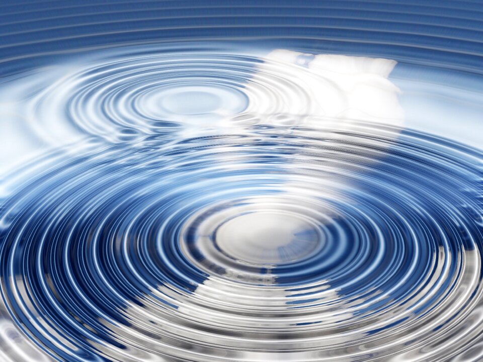 Water circle blue circle