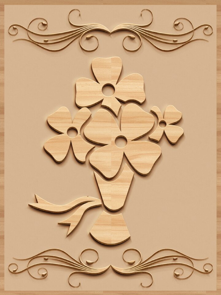 Potty background flower