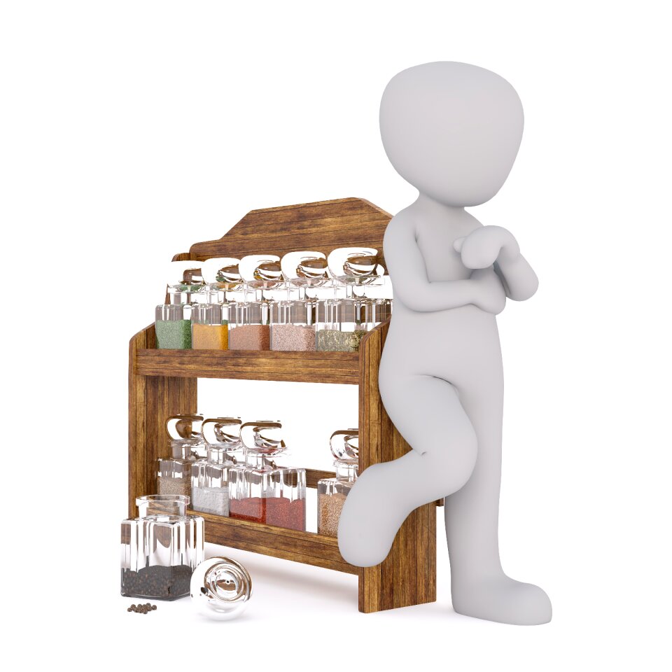 Spice rack salt pepper
