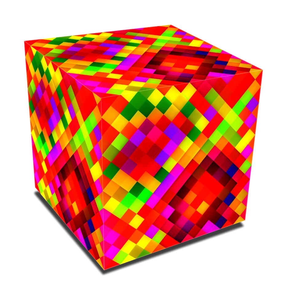 Block construction colorful