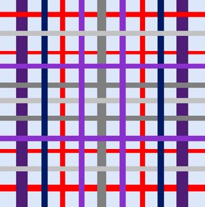 Checkered grid surface