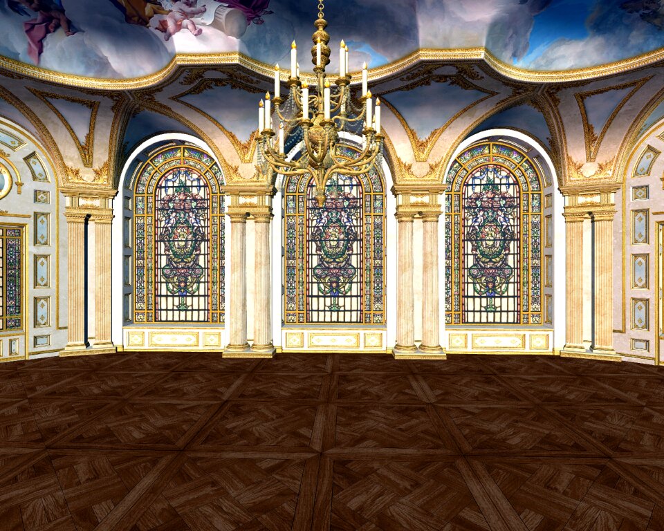 Palace baroque ornate room