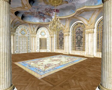 Palace baroque ornate room
