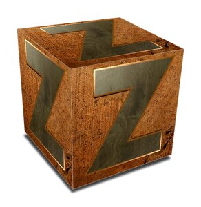 Block 3d brown letter