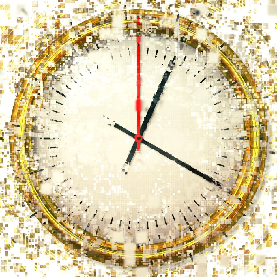 Grid clock Free illustrations