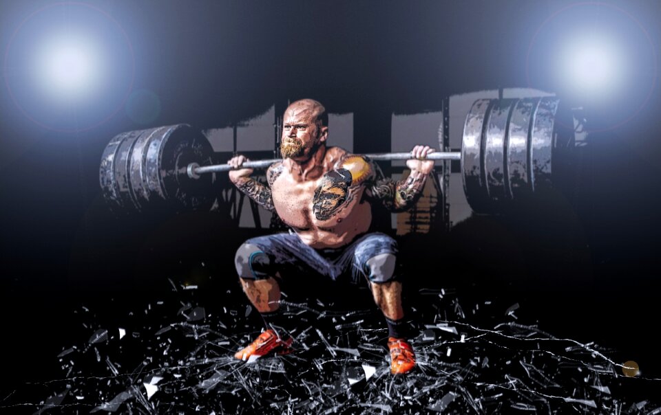 Weights gymnastics breakage