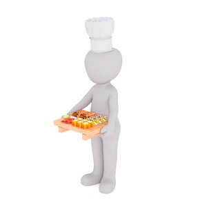 Bento box cooking nigiri