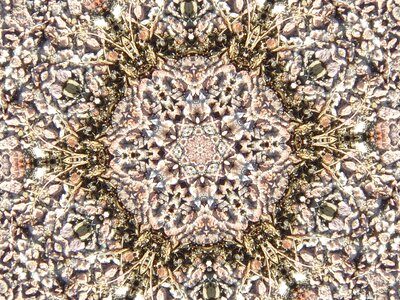 Ground asphalt stones