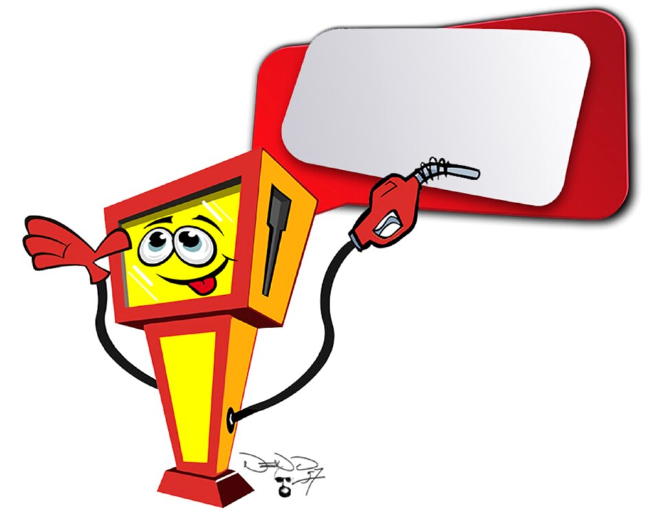 Petrol stations fuel gas