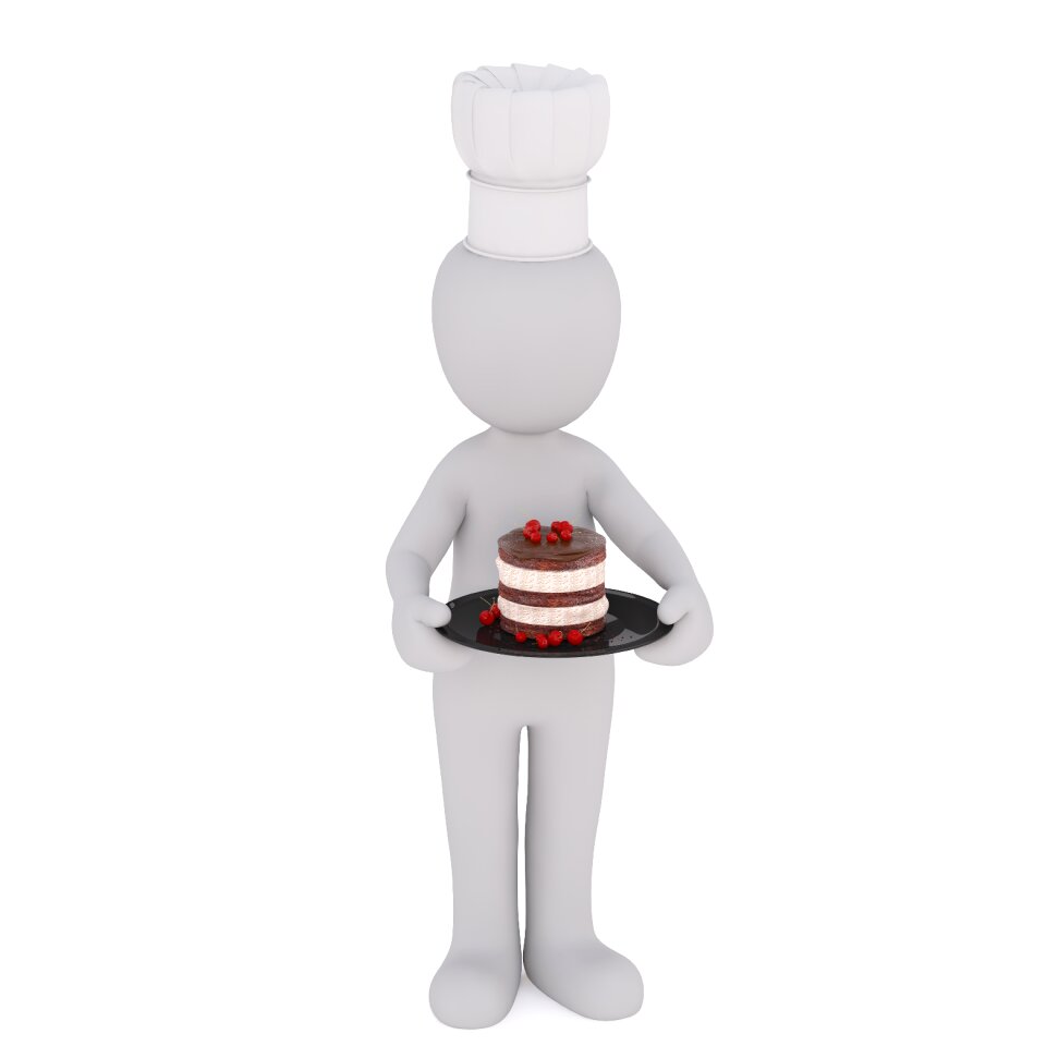 Pastry chef baker eat