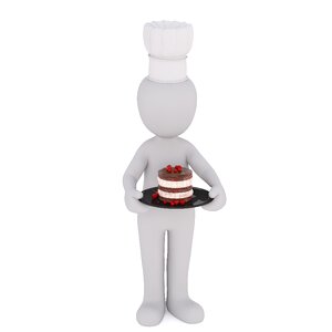 Pastry chef baker eat