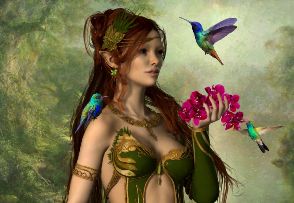 Fantasy digital girl