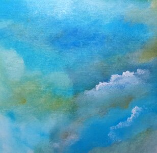 Painting blue air