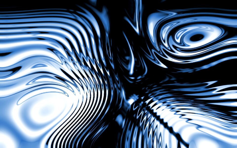 Blue pattern structure