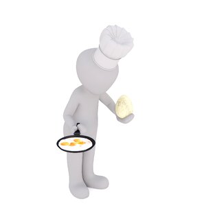 Fried pan cooking