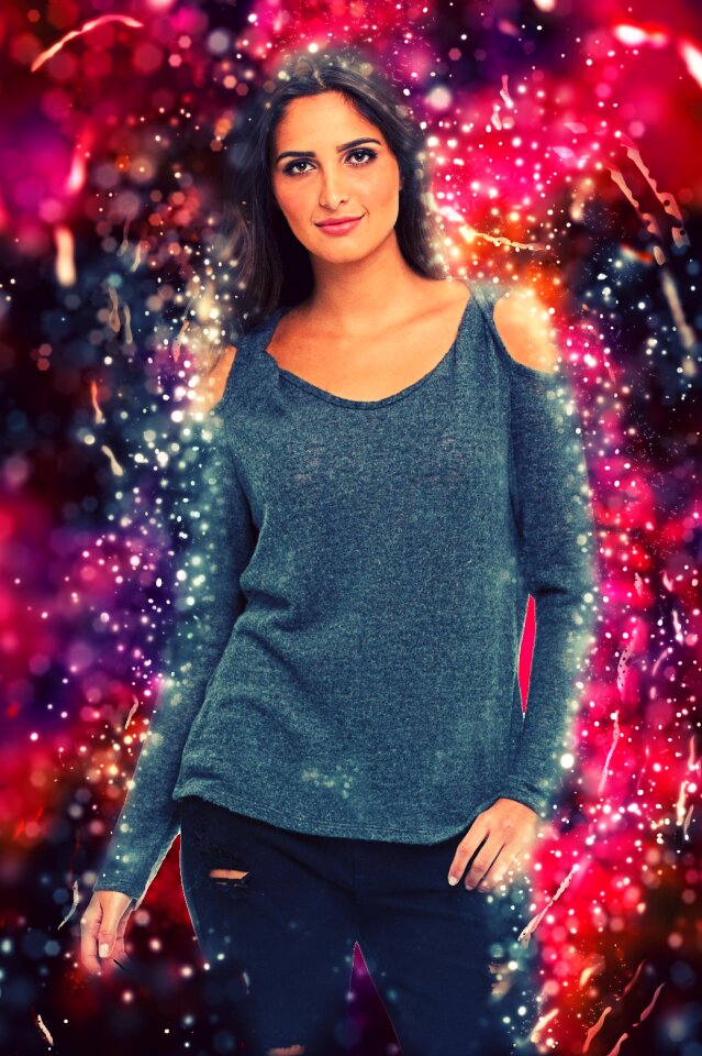 Attractive fashion woman glamour