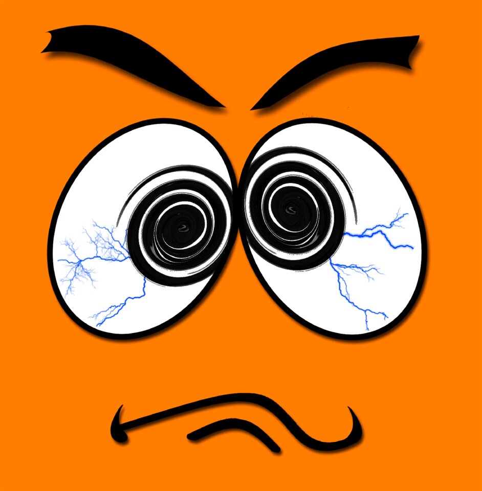 Eyes grimace Free illustrations