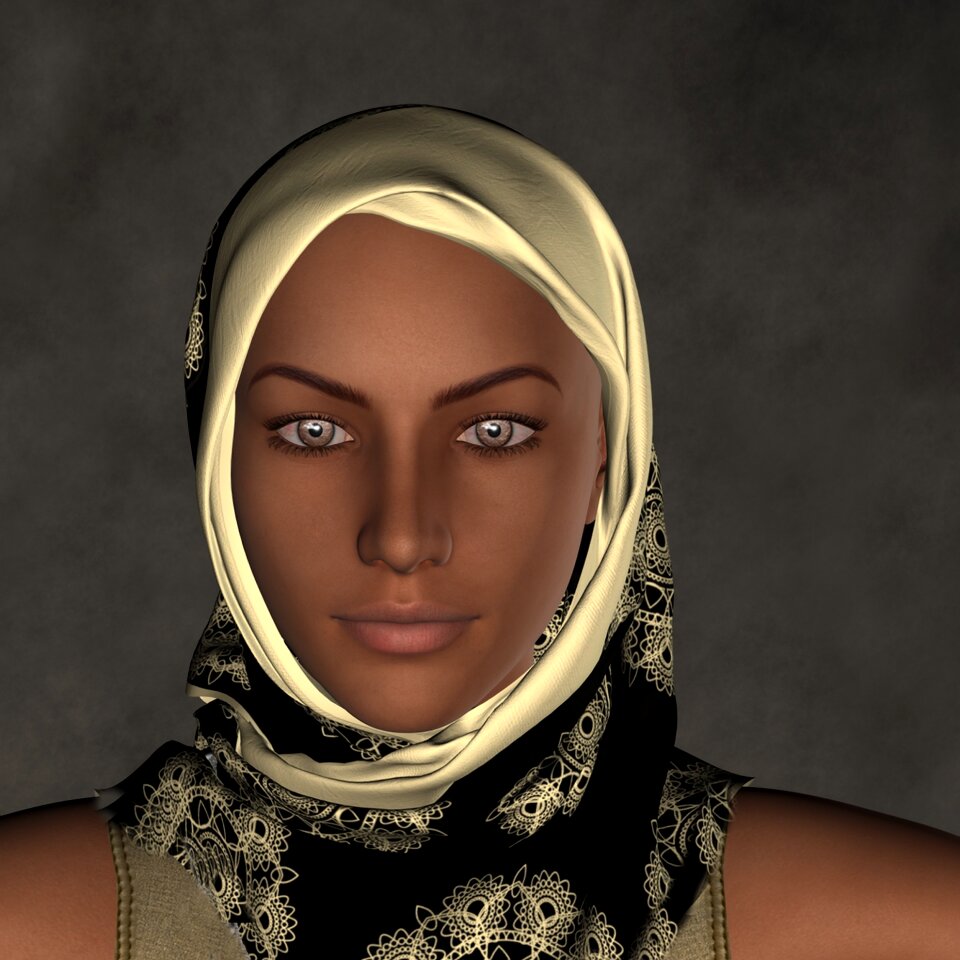 Portrait islamic muslim woman