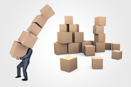 Delivery logistics box
